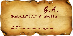 Gombkötő Arabella névjegykártya